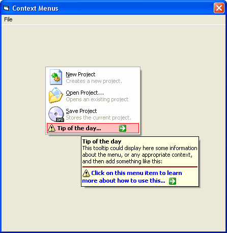 Context Menus