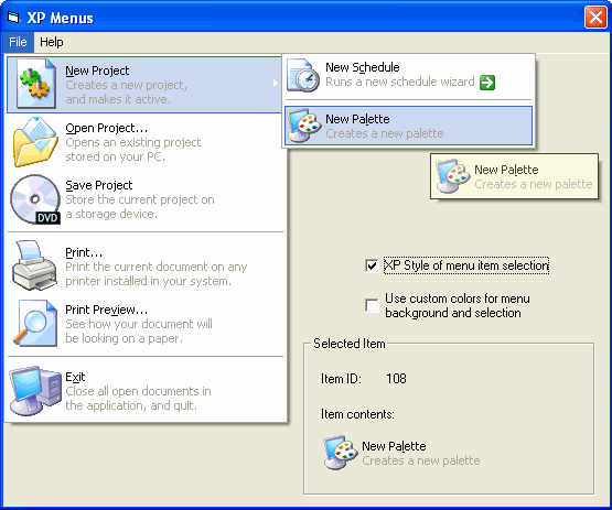 XP Menus